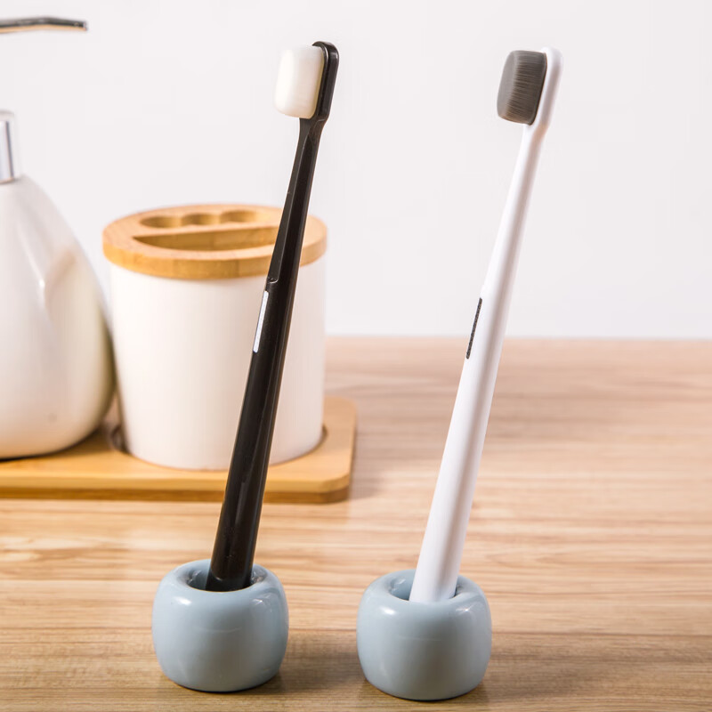 皓牛(HAONIU)万柔平头型成人软毛牙刷2支