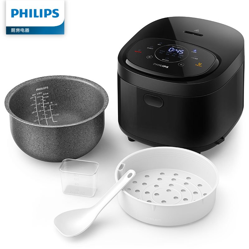 飞利浦(Philips)HD4528/00电饭煲电饭锅4L智能预约智芯IH加热麦饭石精铁锅 单台价格