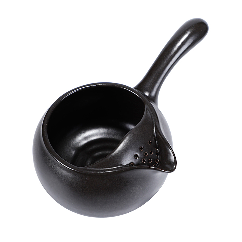 苏氏陶瓷陶瓷茶壶 煮茶器 侧把壶煮茶壶 侧把壶(黑色)