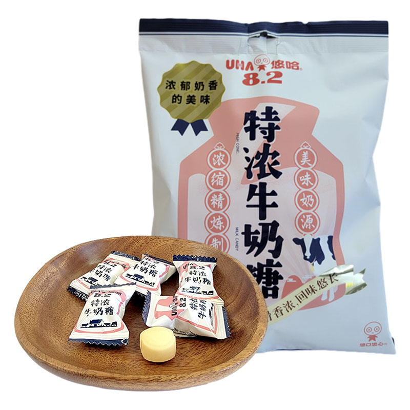 悠哈奶糖UHA牛奶糖特浓牛奶糖袋装300g结婚喜糖零食品高清大图