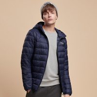 361°羽绒服男2019新款正品361度轻薄保暖连帽开襟防风加厚运动服潮