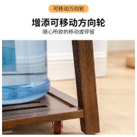 MULTIPOTENT实木茶车功夫茶具茶盘茶桌家用小茶台共赏鸡翅木茶车(雕匠坊)