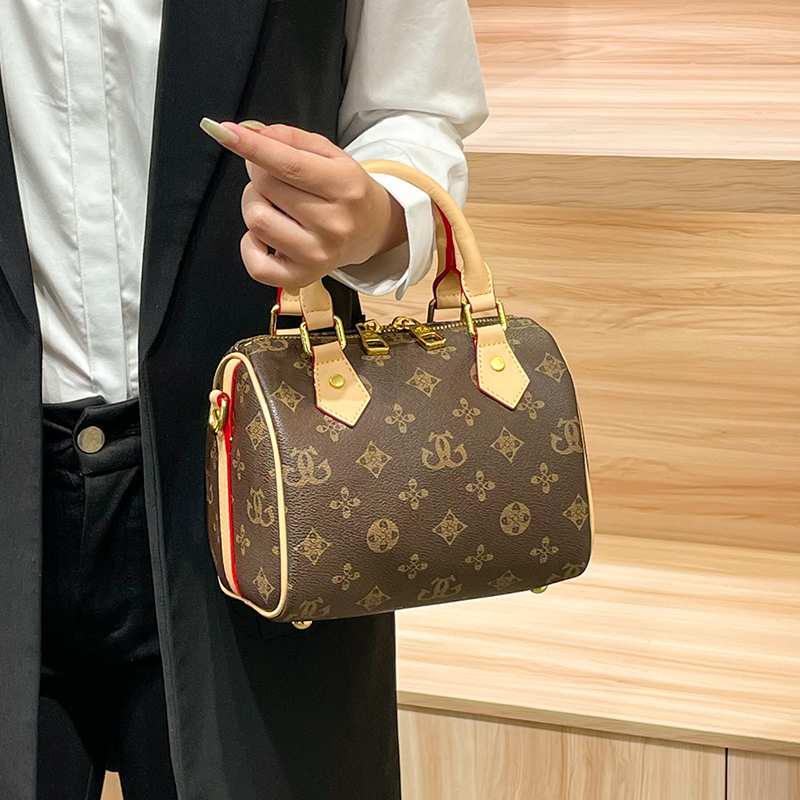 欧美时尚女士包包女2026新款高级感女包波士顿枕头包高级感小众印花单肩斜挎包手提包高清大图