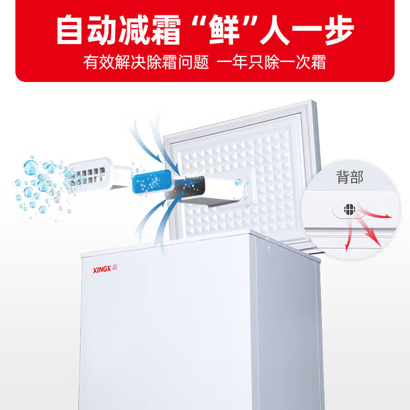 星星(XINGX) 147升商用家用双温冰柜 迷你单温小冰箱冷藏冷冻冷柜BD/BC-147JE