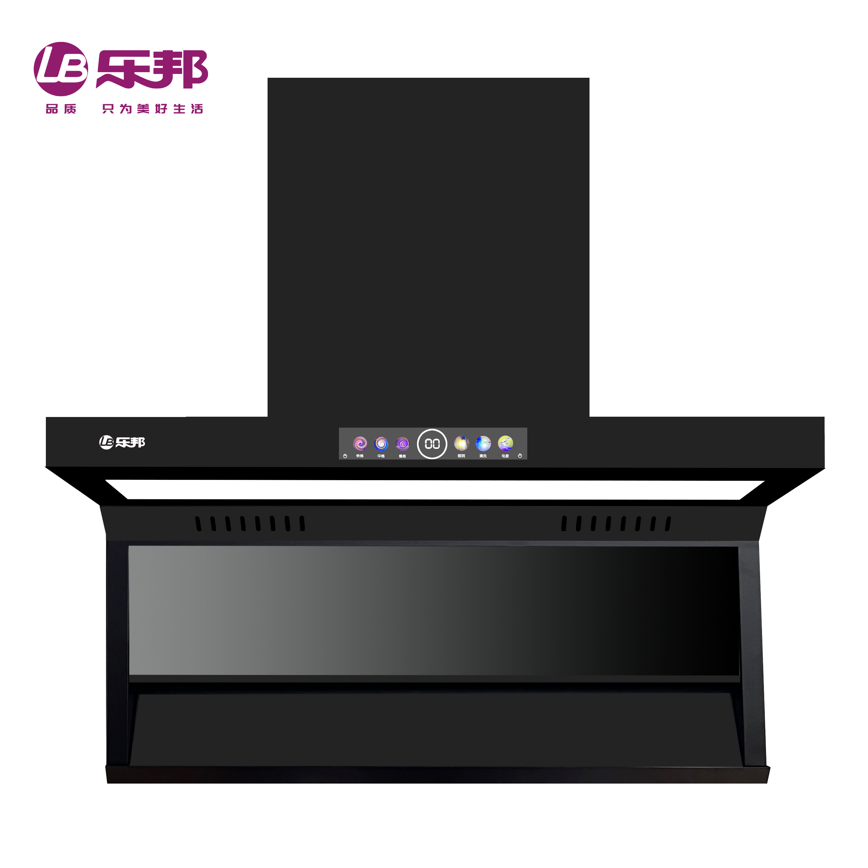 乐邦油烟机大吸力抽油烟机7字型油烟机厨房侧吸油烟机顶吸式油烟机