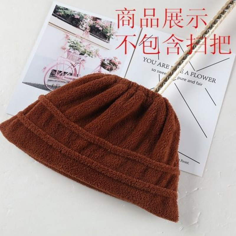 棕色[1个装] 普通款(松紧口) 扫把套布吸水吸尘吸发拖把套家用擦地扫地笤帚扫帚套拖地神器拖布
