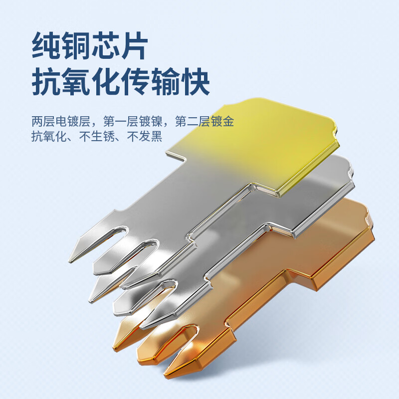 秋叶原(CHOSEAL)六类水晶头 6类RJ45千兆工程级水晶头 Cat6水晶头 8P8C电脑网线接头100个/盒 QL高清大图