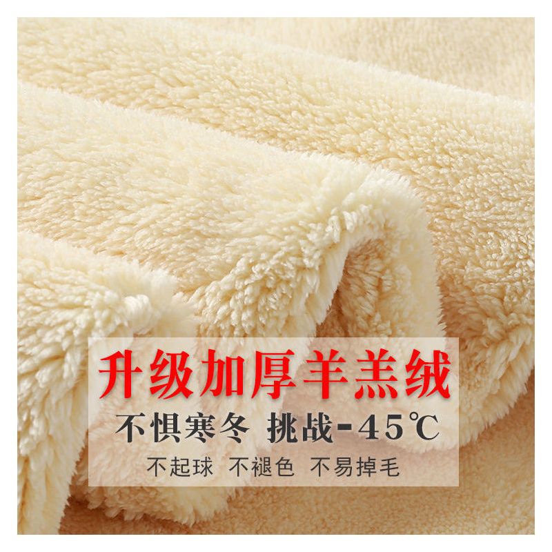 特厚棉带口袋800g高腰羊羔绒打底裤女冬加绒穿大码保暖棉裤