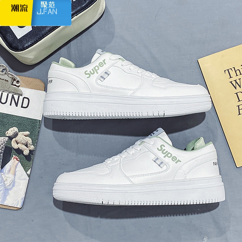 聚范白鞋小白鞋男鞋透气百搭男士潮流板鞋男生潮鞋休闲鞋鞋子男款夏季高清大图