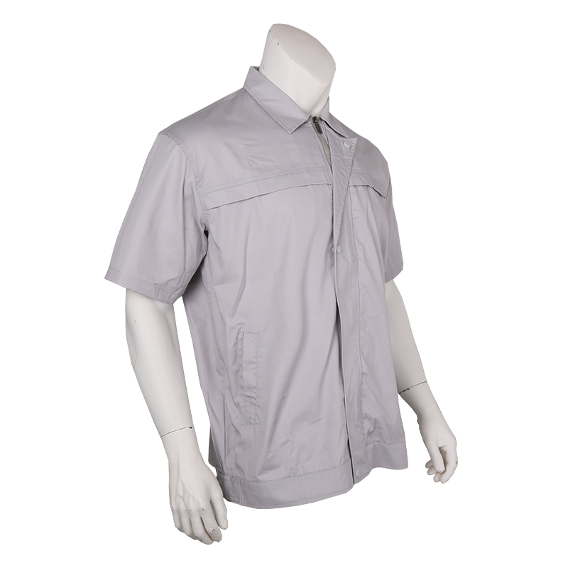 誉丰 夏款防静电短袖工作服上衣 YF-6117 件高清大图