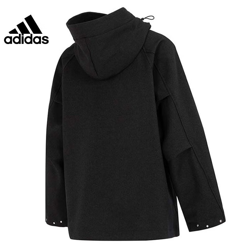 阿迪达斯(adidas) 工装外套女装2023春夏新款连帽宽松防风运动休闲夹克 HM4990