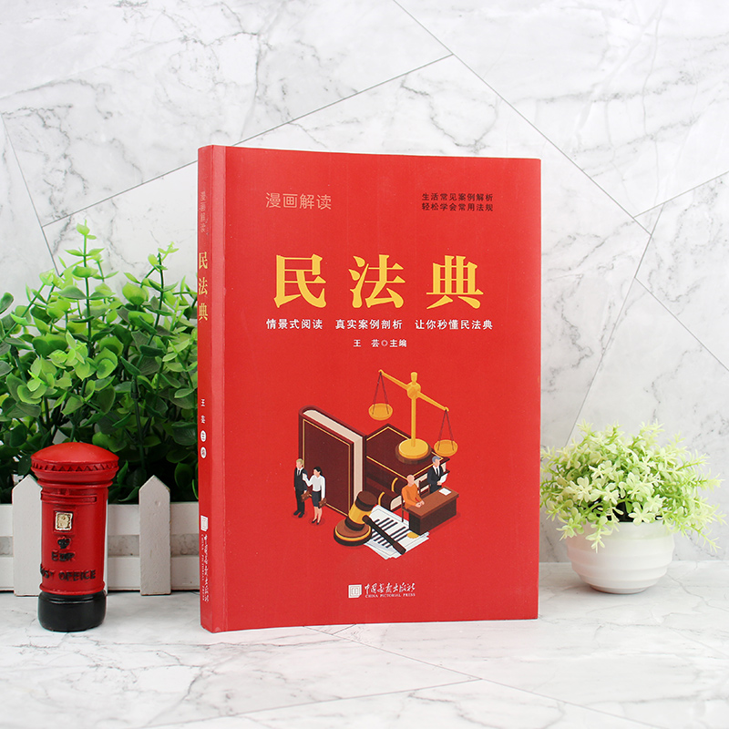 [正版]漫画解读民法典 法律常识一本全理解与适用法律书籍解读及相关司法解释汇编宪法社会生活中常见普遍法律典型案例民法典高清大图