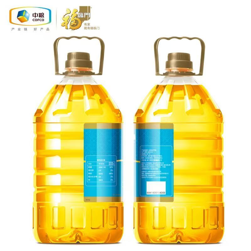 中粮福临门葵花籽调和油5L桶装高清大图