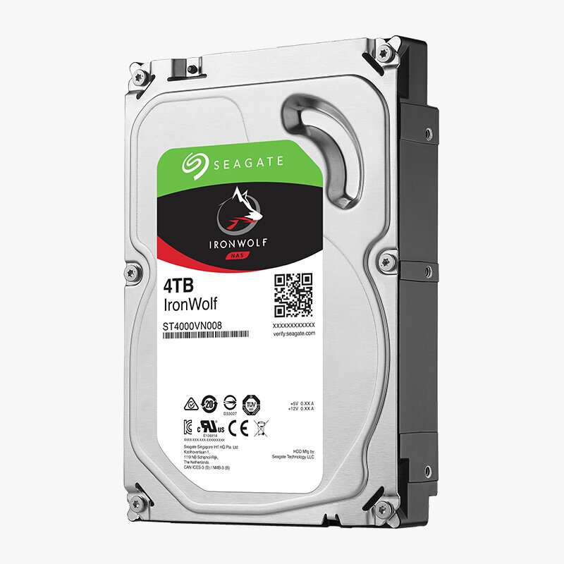 希捷 (SEAGATE) 酷狼系列 4TB 5900转 64M 台式组装机企业NAS监控机械硬盘