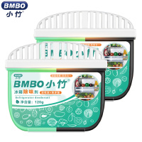 小竹冰箱双效除味剂家用去味除菌冰箱除味剂120g除臭空气清新剂2盒装