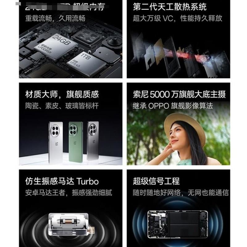 一加 Ace3 Pro 钛空镜银 12GB+256GB 第三代骁龙8芯 6100mAh毫安 100W手机高清大图