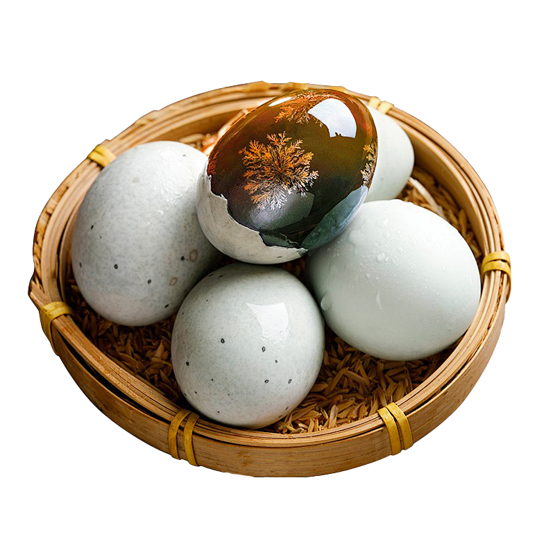 【神丹】 松花皮蛋 4枚共208g 左右 实惠装 无铅工艺