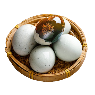 【神丹】 松花皮蛋 4枚共208g 左右 实惠装 无铅工艺