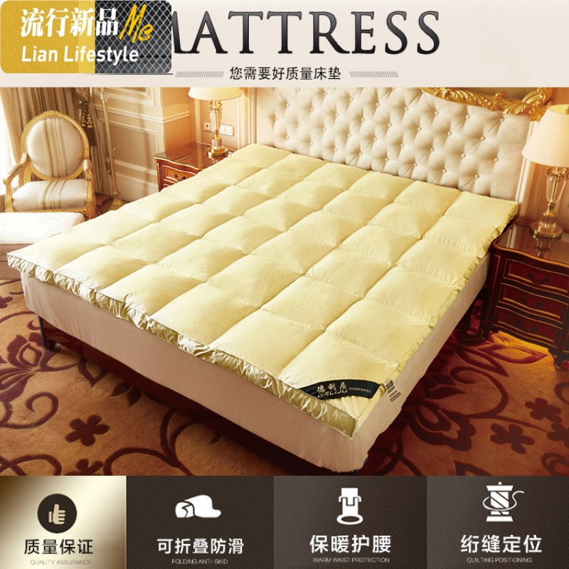 加厚10cm床垫床褥子榻榻米1.2学生宿舍单人1.8m1.5床双人防护垫被 三维工匠