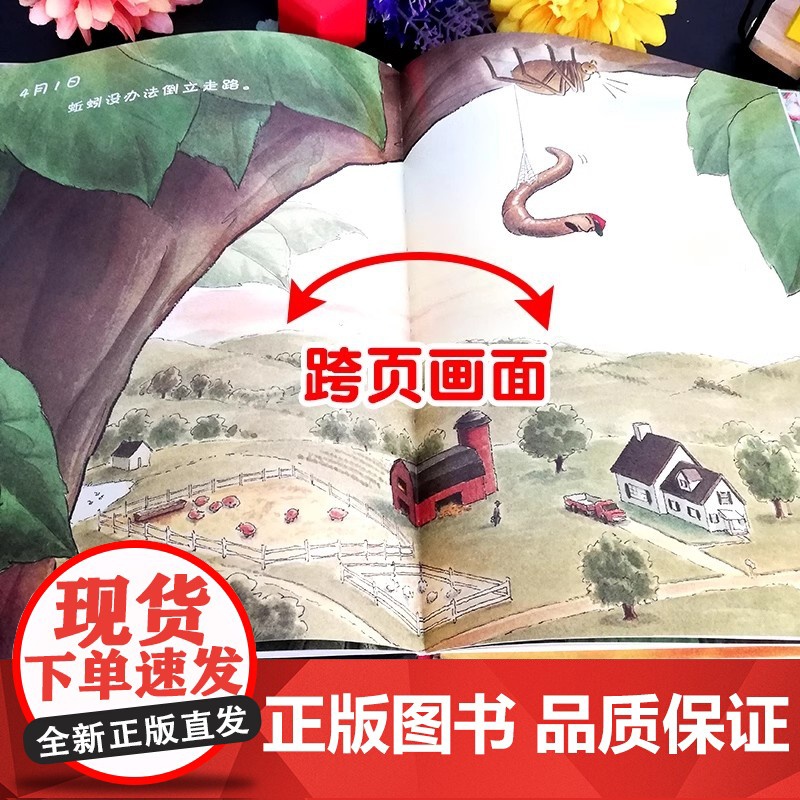 蚯蚓的日记精装信谊绘本2-3-6岁图画书籍宝宝亲子读物幼儿园启蒙认知早教书我的情绪小怪兽妈妈买绿豆猜猜我有多爱你高清大图