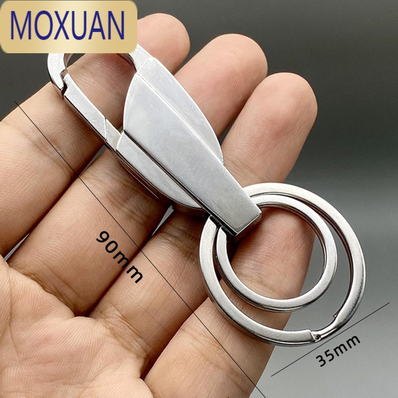 MOXUAN男士汽车钥匙扣号码牌时尚创意简约刻字车牌女士车钥匙挂件小礼物