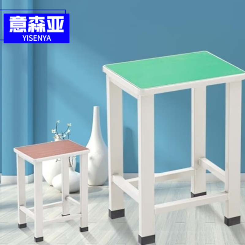 意森亚 学校实验室工厂车间凳子缝纫机车位打包检验桌工作台小方凳高清大图