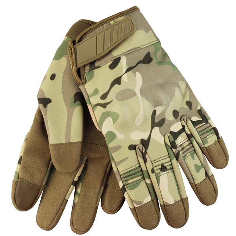 海斯迪克 防风防水战术保暖手套 HKSN-09 迷彩 L 1双高清大图