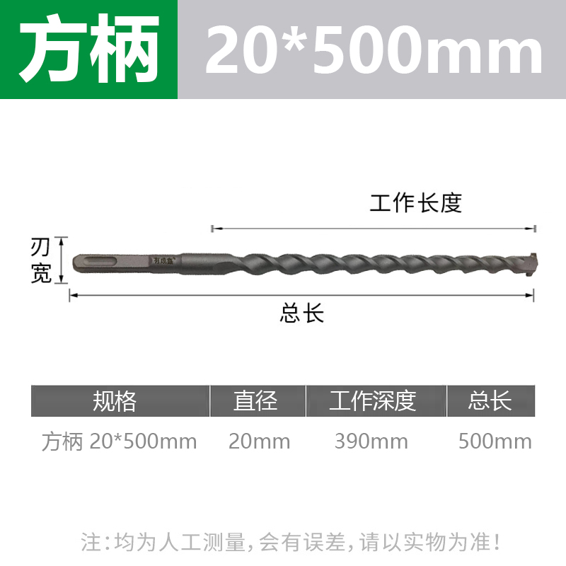 有成鑫 电锤钻头 方柄 20*500mm 支高清大图