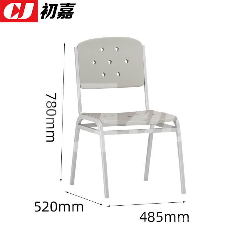 初嘉(CJ)制式营具钢制学习椅营房办公电脑椅 制式椅