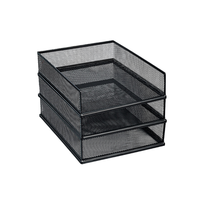 广博(GuangBo) W48119 三层丝网叠加 文件盘 (计价单位:个) 黑