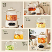美的(Midea)养生壶MK-YS10B101全玻璃一体壶身多功能养生精致球形外观600W大功率热水壶