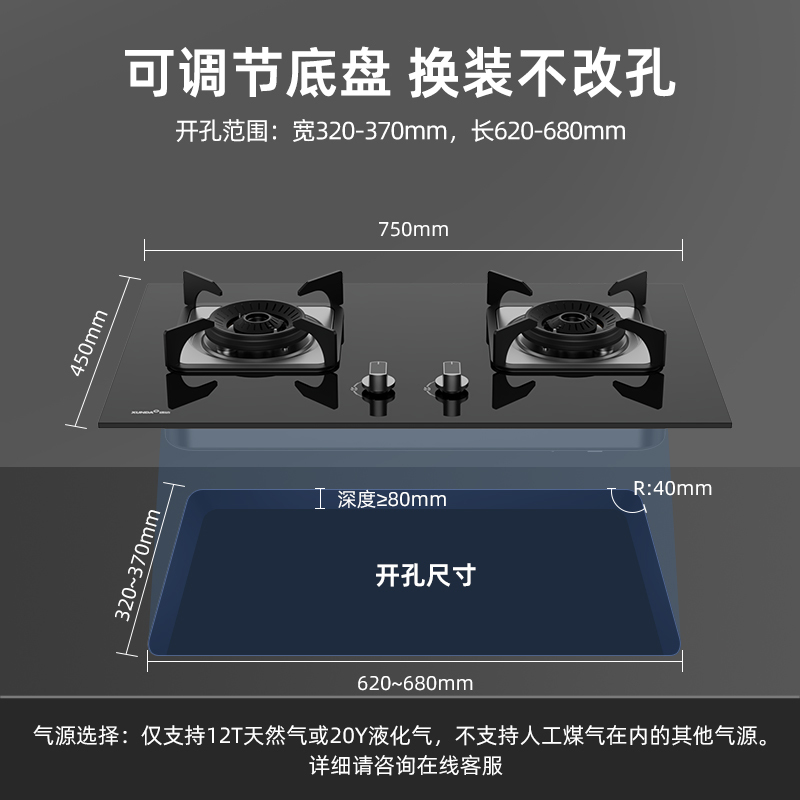 迅达M1双旋流猛火灶液化气高清大图