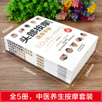 [醉染正版]按摩取穴全5册全身经络针灸取穴速查手册头部按摩足部按摩手法速查手册彩图全解零基础自学中医按摩针灸穴位书籍家庭