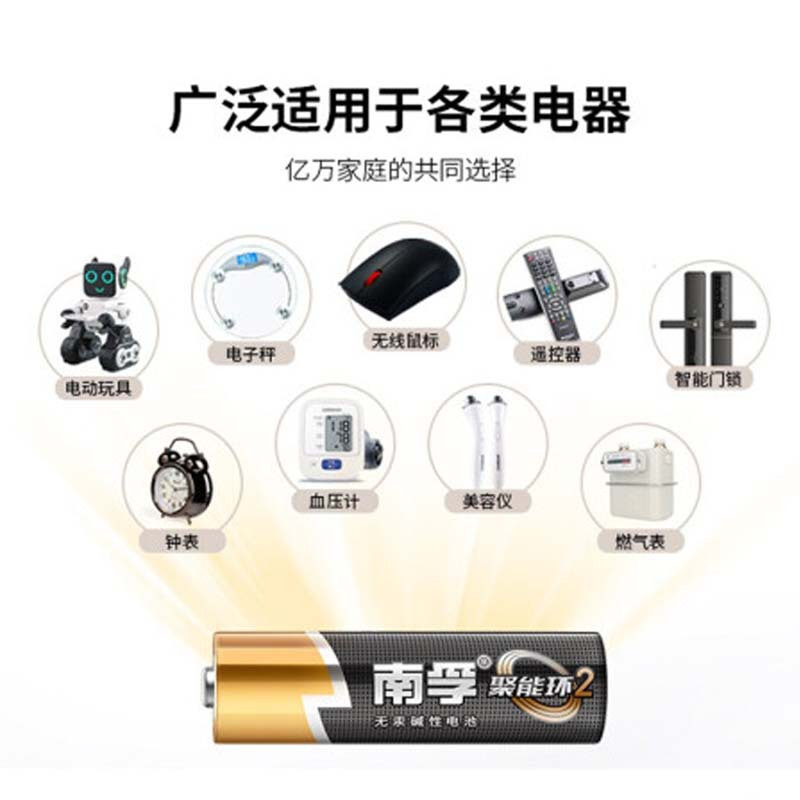 7号 碱性电池 南孚 4粒/卡 48粒/盒