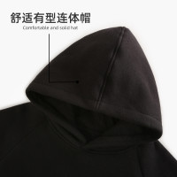 猫人秋冬加绒男童女童时尚撞色儿童运动休闲加绒卫衣