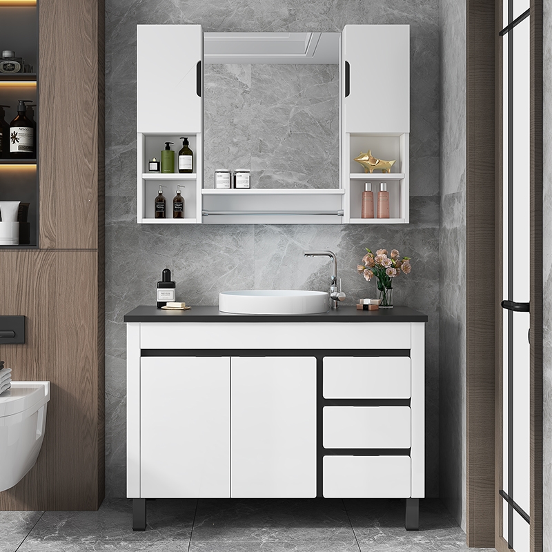 纳丽雅小户型卫生间现代简约轻奢pvc洗手洗脸盆柜组合浴室柜组合洗漱