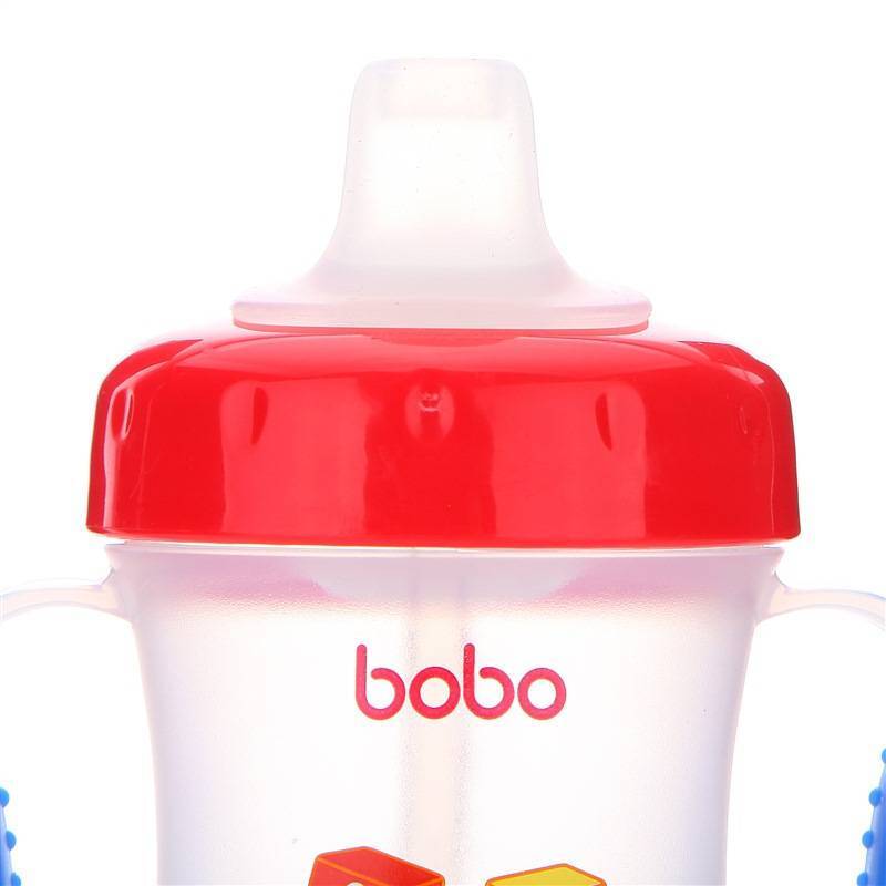 乐儿宝(bobo)安全软嘴杯PP学饮杯水杯水壶 170ML红色 适用年龄6个月以上