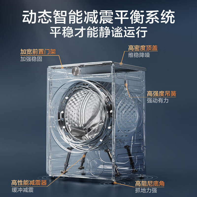 小天鹅(LittleSwan)滚筒洗衣机全自动家用[小乌梅2.0 TG120S83PRO]12公斤大容量 超薄 智能投放