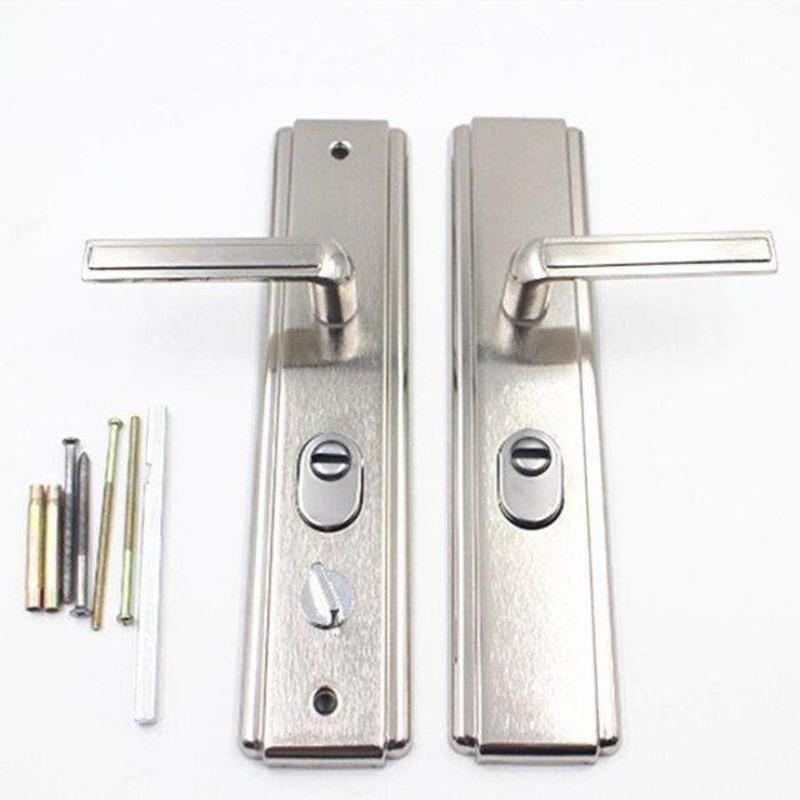 通用型防盗门把手门锁拉手把手配件实心加厚手柄进户门大门拉手双活