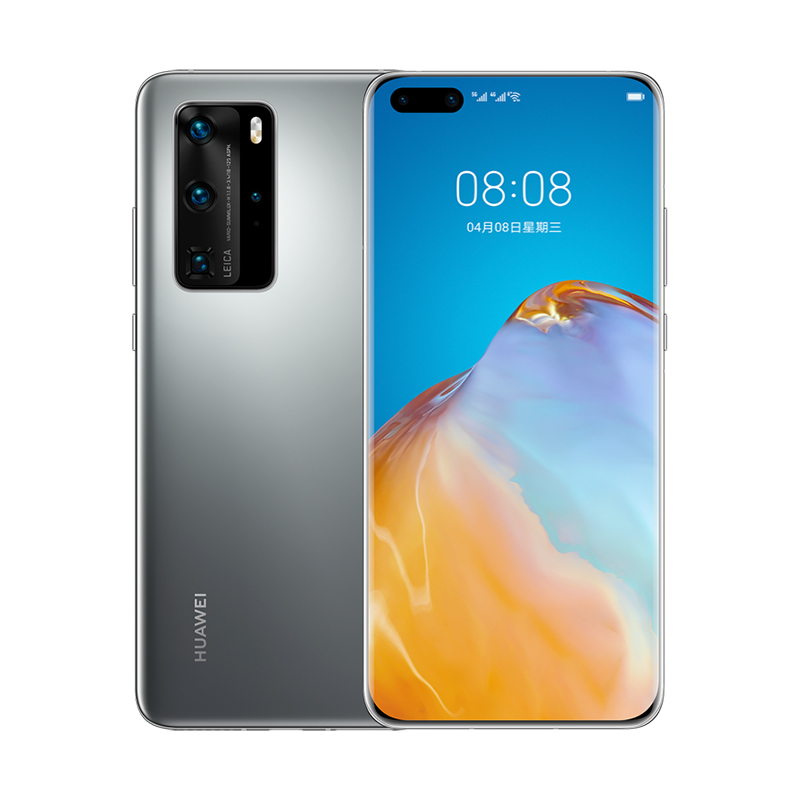 Huawei/华为 P40 Pro 5G 8+256G 冰霜银 麒麟990 5000万徕卡四摄 曲面满溢屏 全网通手机