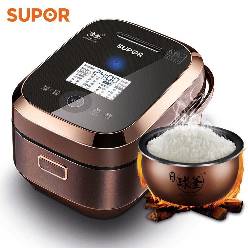 苏泊尔蒸汽电饭煲CFXB40HZ10-160汽球釜电饭煲 IH立体加热 4L多功能可预约 豪华饭煲