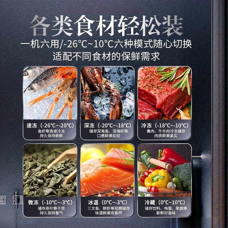 海尔冰柜252升家用商用冷柜大容量卧式冷冻柜无霜一级能效节能冷藏冷冻转换柜BC/BD-252GHPT