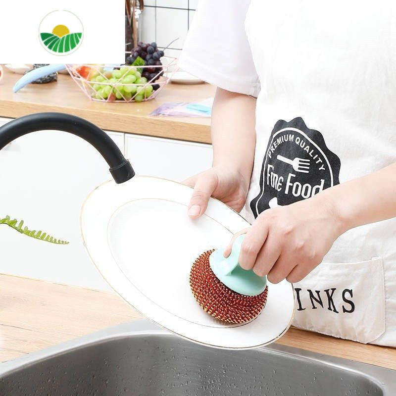 三维工匠清洁球pet钢丝球刷锅器洗碗不伤锅不伤球刷