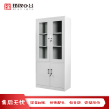 【理政】铁皮文件柜 钢制文件柜 大器械柜 上下对开门玻璃资料柜 档案柜 办公柜 850*390*1800（单位：mm）0.8mm