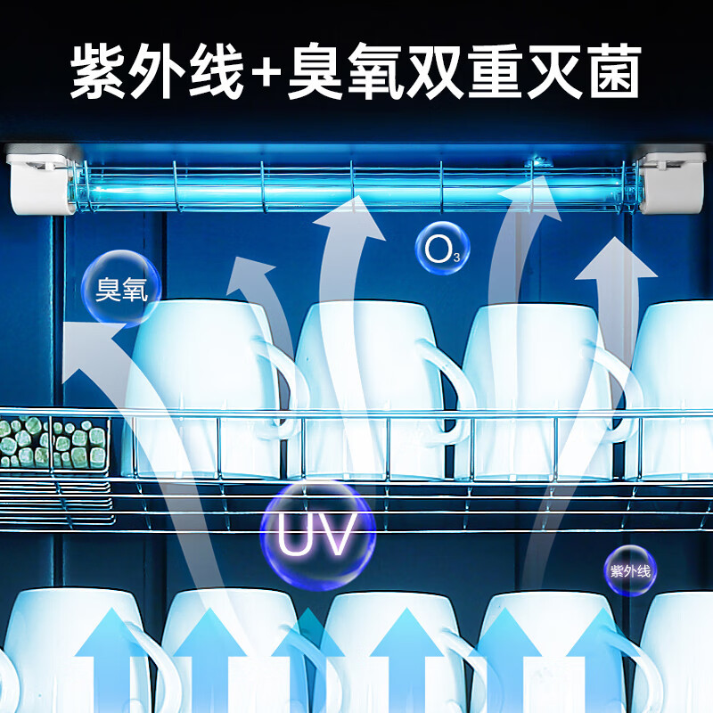 容声消毒柜家用立式大容量厨房餐具碗筷商用消毒碗柜餐饮 290型 单门五层+紫外线臭氧290RD305高清大图