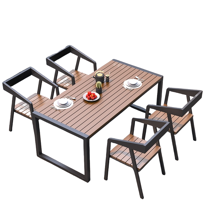 蕃蒂桌椅4椅1桌套高清大图