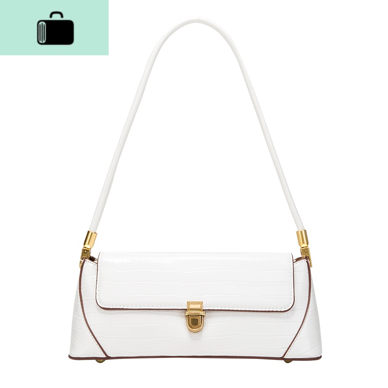 复古腋下包法棍中古包包女2020新款潮洋气小众设计单肩手提包NEWLAKE高清大图