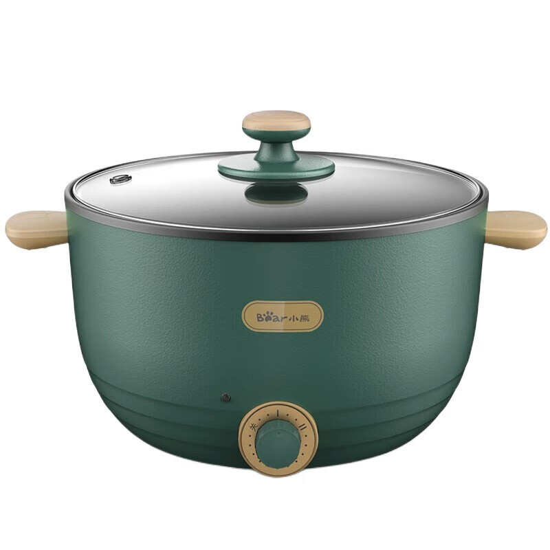 小熊(Bear) DRG-C30H1电炒锅电火锅 家用多功能电热锅一体式电煮锅绿色