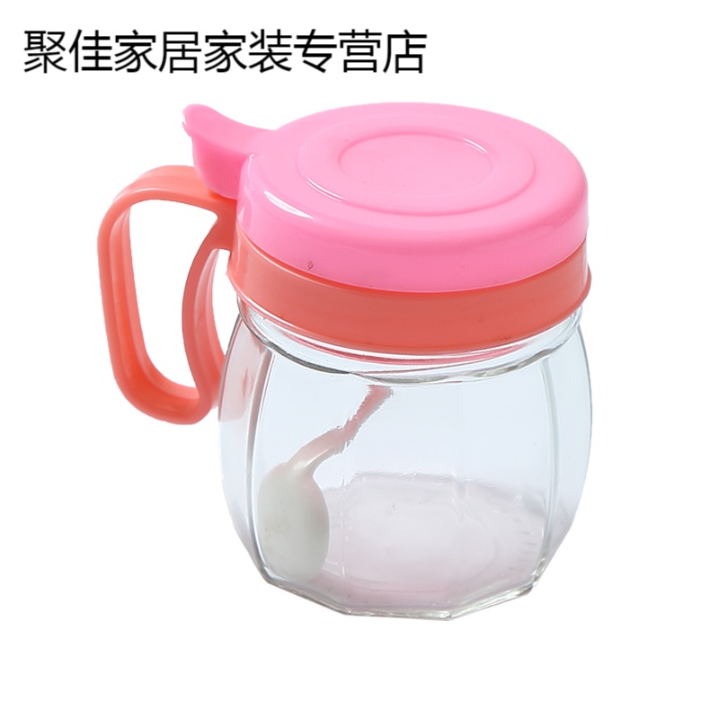 家柏饰(CORATED)厨房玻璃调味罐辣椒瓶鸡精罐收纳盒家用调料瓶佐料盒盐罐调料套装高清大图