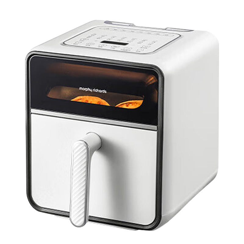 摩飞空气炸锅4L可视炉灯蒸汽嫩烤一体炸锅富士白MR8101